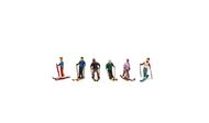 N Scenic Accents Snow Skiers - Pre-Order Item #WOO2222