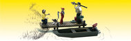 Scenic Accents Family Fishing (3 w/Dog & Boat) #WOO2756