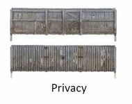  Woodland Scenics  N Privacy Fence WOO2995