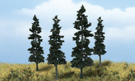  Woodland Scenics  NoScale Scene-A-Rama Ready Made Conifer Trees (4/pk) WOO4151