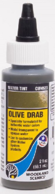  Woodland Scenics  NoScale Water Tint- Olive Drab (2 fl.oz.) WOO4523
