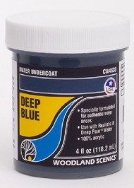  Woodland Scenics  NoScale Water Undercoat - Deep Blue (4 fl.oz.) WOO4530