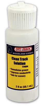  Woodland Scenics  NoScale Tidy Track Clean Track Solution (1.85oz Bottle) WOO4554