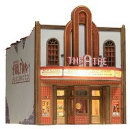 Woodland Scenics  HO Built-N-Ready Theater 2-Story Building LED Lighted WOO5054