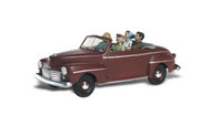  Woodland Scenics  N Autoscene Sunday Drive 1940's Ford Convertible w/Figures WOO5334