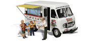  Woodland Scenics  N Autoscene Ike's Ice Cream Truck w/Figures WOO5338
