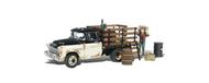  Woodland Scenics  HO Autoscene Henry's Haulin' 1955 Chevy Truck w/Figure WOO5538