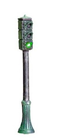  Woodland Scenic  N Just Plug: Pedestal Traffic Lights (4) - Pre-Order Item* WOO5635