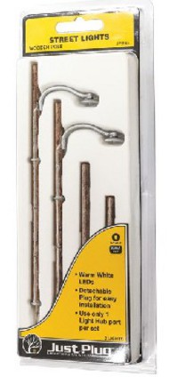 Just Plug: Wooden-Type Pole Street Lights (2) #WOO5646