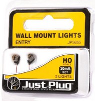  Woodland Scenics  HO Just Plug: Entry Wall Mount Lights (3) WOO5655