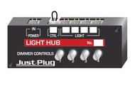 Just Plug: Light Hub w/Dimmer Controls for 4 LED Lights #WOO5701