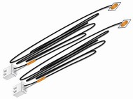 Just Plug: Orange Stick-On LED Lights w/24