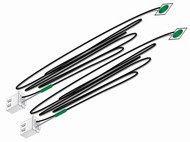  Woodland Scenics  NoScale Just Plug: Green Stick-On LED Lights w/24" Cable (2) WOO5737