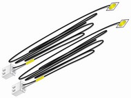  Woodland Scenics  NoScale Just Plug: Yellow Stick-On LED Lights w/24" Cable (2) WOO5742