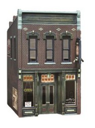 Built-N-Ready Sully's Tavern 2-Story Building LED Lighted #WOO5850