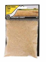  Woodland Scenics  NoScale Static Grass- Straw (7mm Bag) WOO624