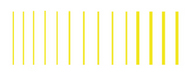  Woodland Scenics  NoScale Dry Transfer Stripes Yellow .010 to 3/64" WOO763