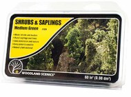  Woodland Scenics  NoScale Shrubs & Saplings Medium Green WOOF1129