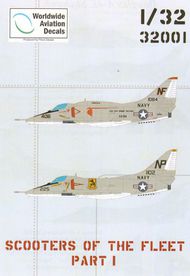  Worldwide Aviation Decals  1/48 Scooters of the Fleet part 1 (2 x Douglas A-4E Skyhawk) WAD32001