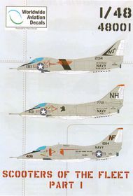  Worldwide Aviation Decals  1/48 Scooters of the Fleet part 1 (Douglas A-4D-2, A-4C, A-4E Skyhawk) WAD48001