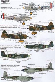  XtraDecal  1/48 RFC/RAF 100 Years of 4 Squadron Pt 1 (4) Hawk XD48106