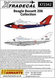  Xtradecal  1/72 Beagle Bassett 206 Collection (7) XD72342
