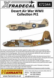  Xtradecal  1/72 Desert Air War WWII Collection Pt 1 (10) XD72344