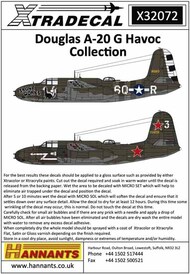  Xtradecal  1/32 Douglas A-20G Havoc Collection (4) XD32072
