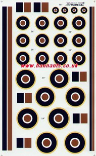  XtraDecal  1/48 RAF National Insignia/Roundels C1 Type and Fi XD48030
