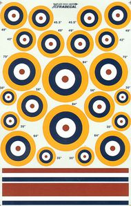  XtraDecal  1/48 RAF National Insignia/Roundels A1 Type. Sizes XD48032
