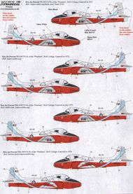  XtraDecal  1/48 BAe Jet Provost T.5 Pt 2 (8) XW375 in four XD48122