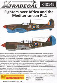  XtraDecal  1/48 Fighters over North Africa and the Mediterran XD48149