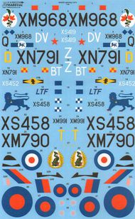  XtraDecal  1/48 BAC/EE Lightning T.4/T.5 (6) T.4 XM790/T 19 S XD48153