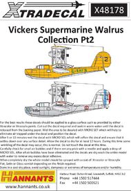 Vickers Supermarine Walrus Collection Pt 2 (5 #XD48178