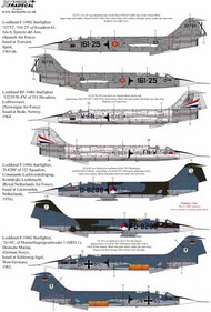  Xtradecal  1/48 Lockheed F-104 Starfighter Collection Pt1 (7) XD48208