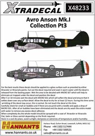  Xtradecal  1/48 Avro Anson Mk.I Part 3 (6) XD48233