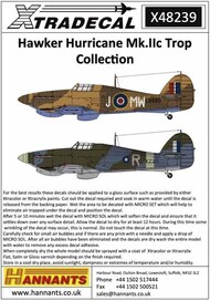  Xtradecal  1/48 Hawker Hurricane Mk.IIc Trop Collection (7) XD48239