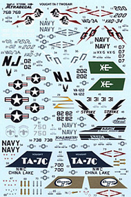  XtraDecal  1/72 TA-7C Corsair Twosair XD72086