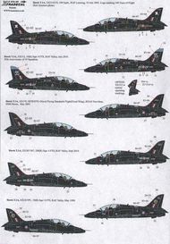  XtraDecal  1/72 BAe Hawks in Black (10) Hawk T.1A and Hawk T. XD72167