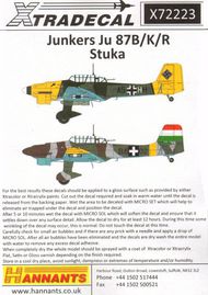 Junkers Ju.87B/K/R (11) 87B-2 A5+HH 1/StG.3 B #XD72223