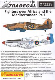  XtraDecal  1/72 Fighters Over Africa and the Mediterranean Pt XD72228