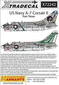  XtraDecal  1/72 Vought A-7B/E Corsair Part 3 (4) A-7B 154390 XD72242