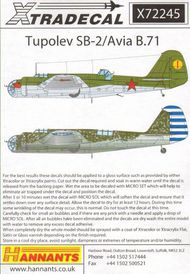 Tupolev SB-2 (10): Russia 13th SBAP 1941 Gree #XD72245
