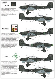  XtraDecal  1/72 Junkers Ju.87B-1 'Stuka' (13): A5+DH 1/St.G 1 XD72249