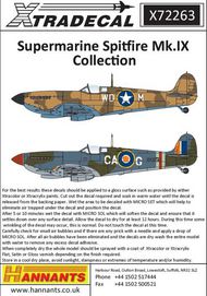  XtraDecal  1/72 Supermarine Spitfire Mk.IXb/c/e (10): Mk.IXc XD72263