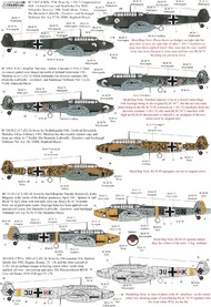  XtraDecal  1/72 Messerschmitt Bf.110C/Bf.110D/Bf.110E/Bf.110F XD72281