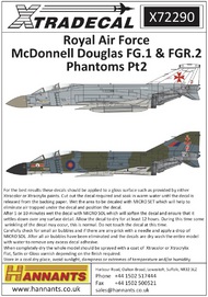  XtraDecal  1/72 McDonnell-Douglas FG.1/FGR.2 Phantom Pt.2 (8) XD72290
