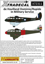 de Havilland Dominie/Rapidein Military Service (11) #XD72311