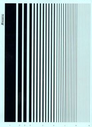  XtraDecal  NoScale Stripes Black XDST0001