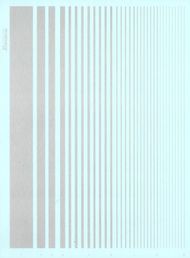  XtraDecal  NoScale Stripes Silver (Aluminum) XDST0003